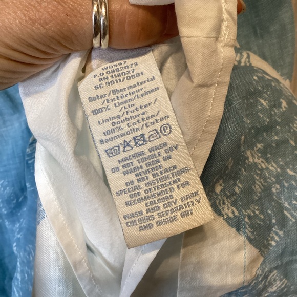 Boden Linen Pleated Circle Skirt Sz 6R - Picture 4 of 5